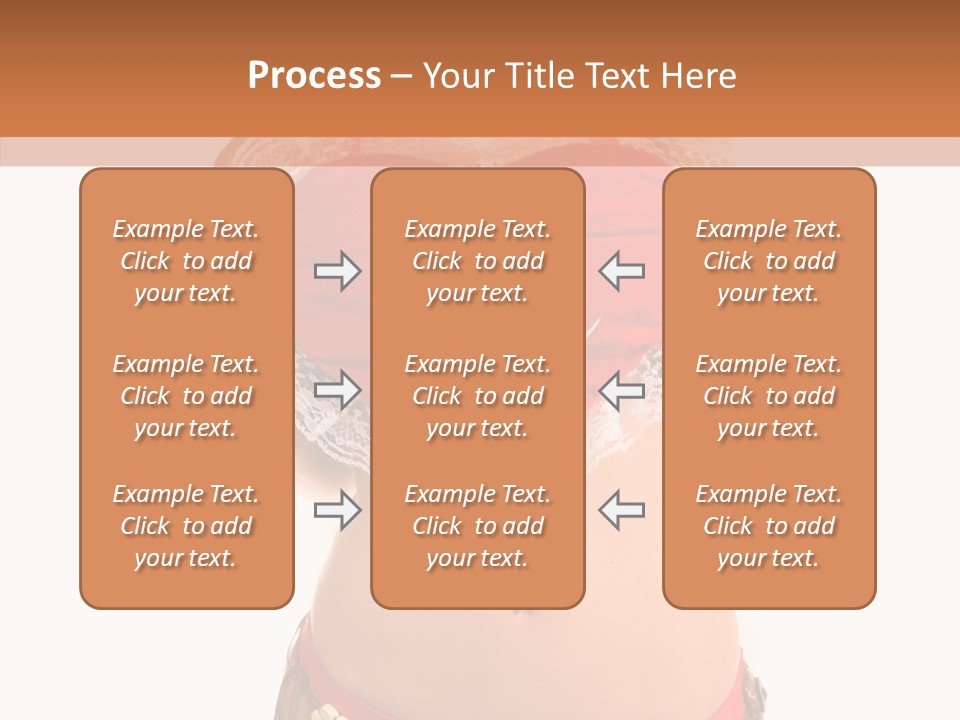 Young Women Red PowerPoint Template