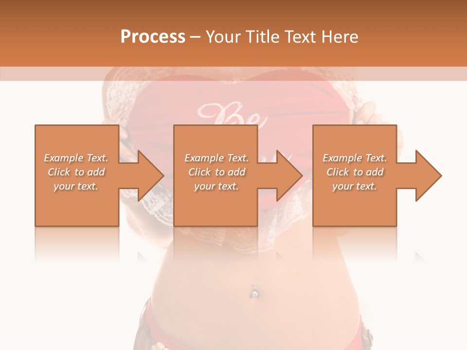 Young Women Red PowerPoint Template