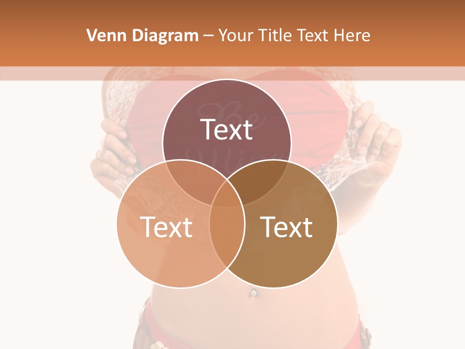 Young Women Red PowerPoint Template