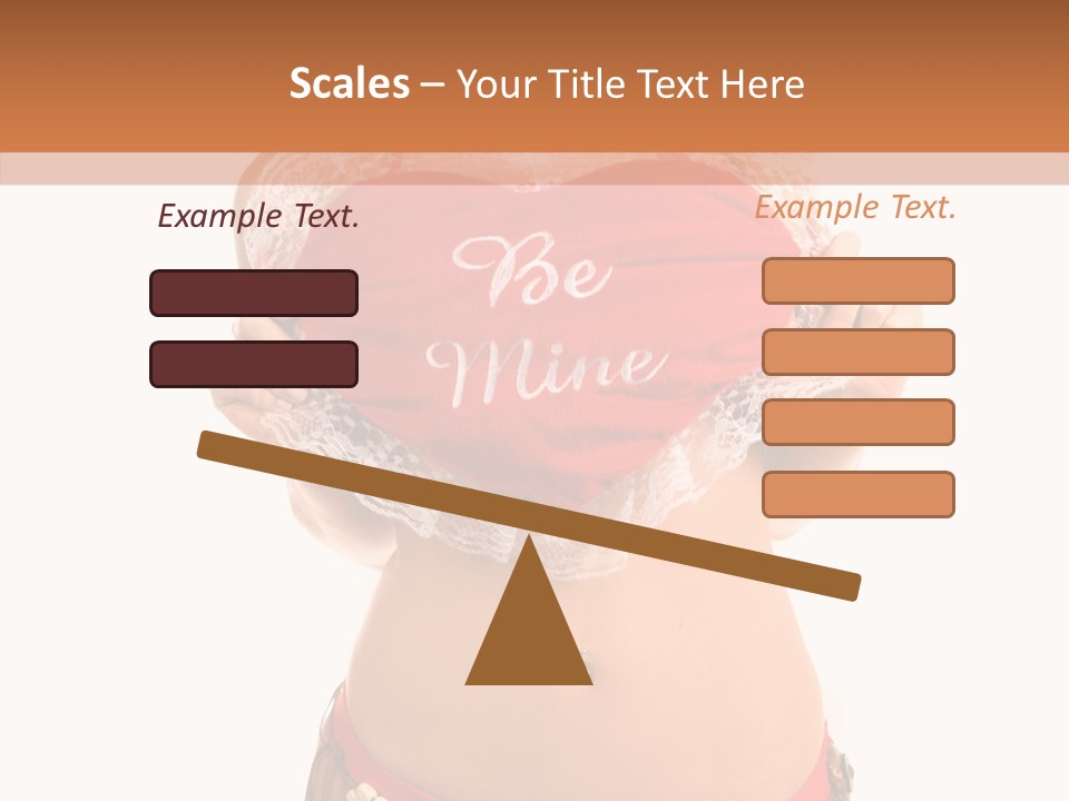 Young Women Red PowerPoint Template