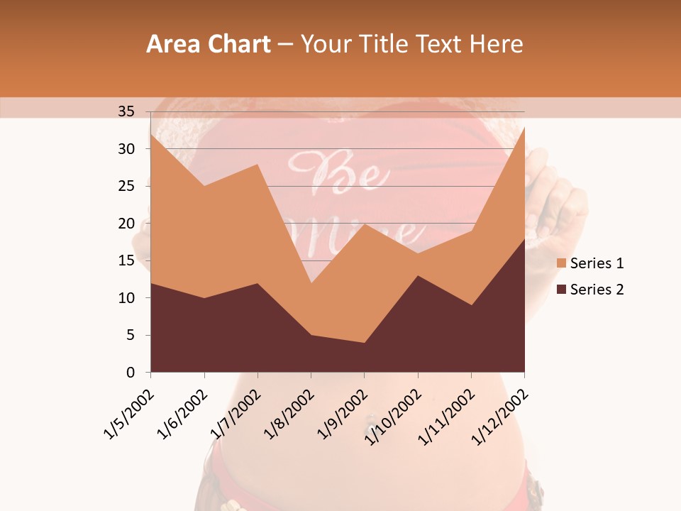 Young Women Red PowerPoint Template