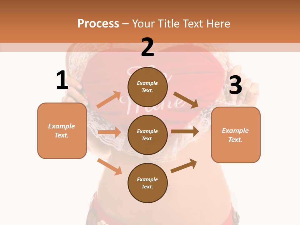 Young Women Red PowerPoint Template