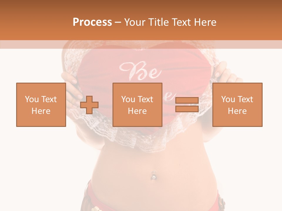 Young Women Red PowerPoint Template