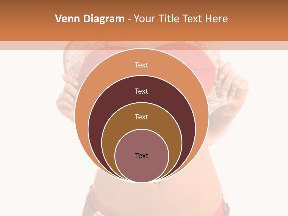 Young Women Red PowerPoint Template