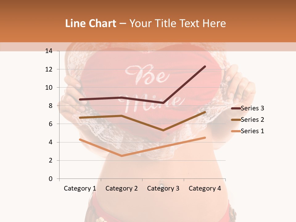 Young Women Red PowerPoint Template