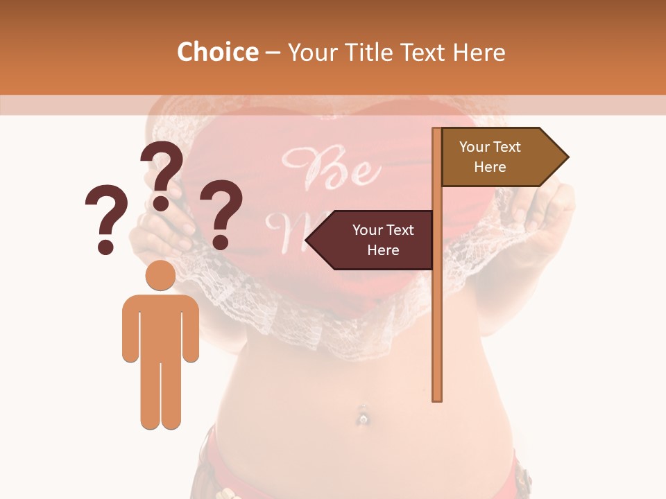 Young Women Red PowerPoint Template