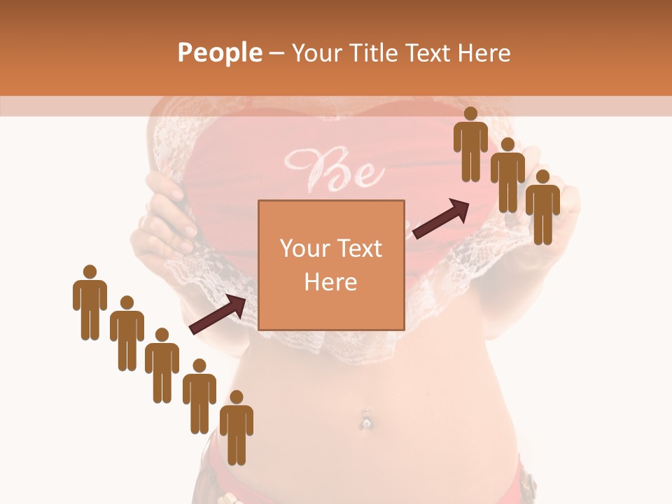 Young Women Red PowerPoint Template