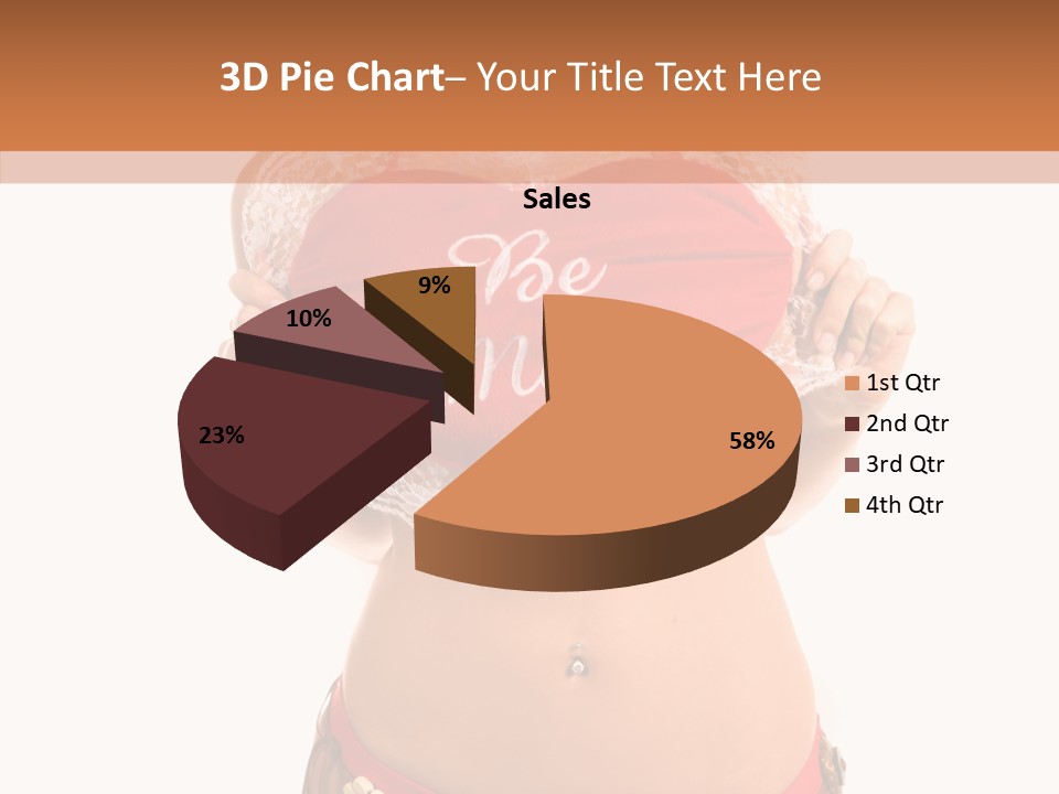 Young Women Red PowerPoint Template