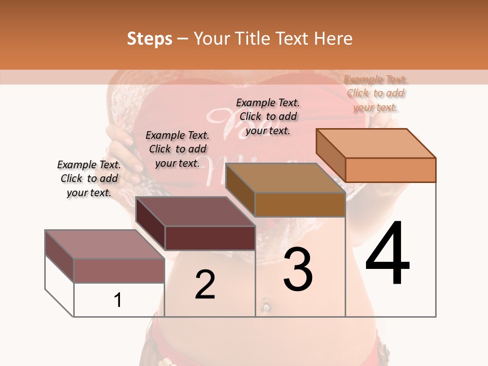 Young Women Red PowerPoint Template