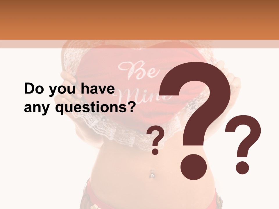 Young Women Red PowerPoint Template