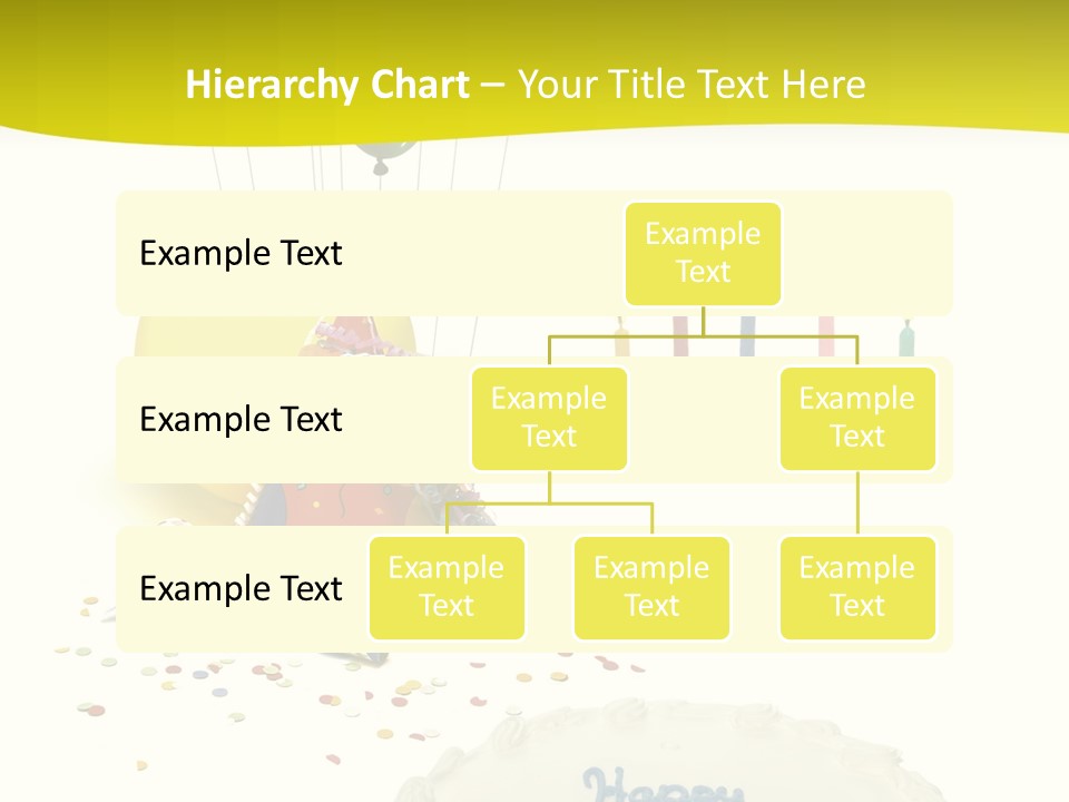 White Balloons Candles PowerPoint Template
