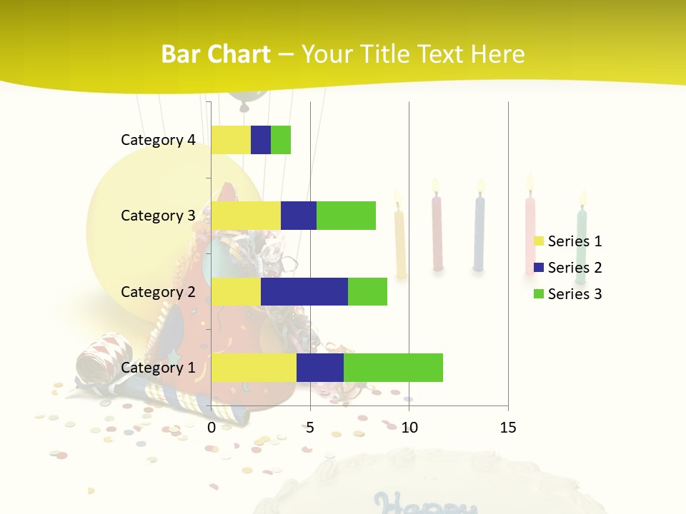 White Balloons Candles PowerPoint Template