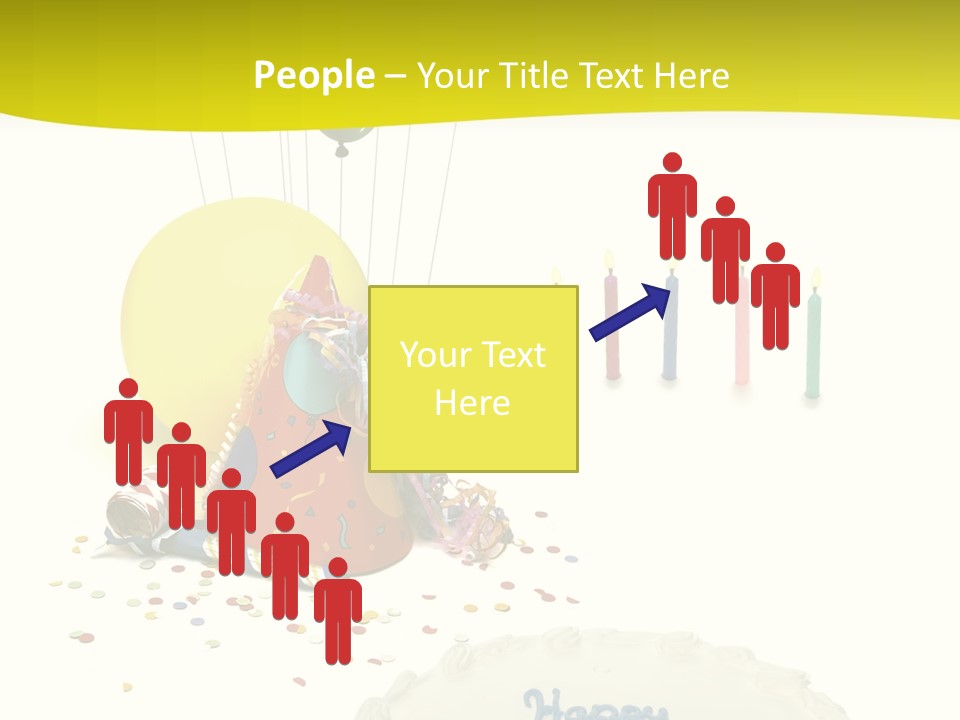 White Balloons Candles PowerPoint Template