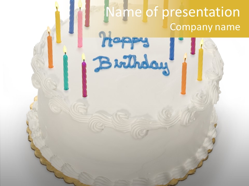 Cake Celebration Birthdaycake PowerPoint Template