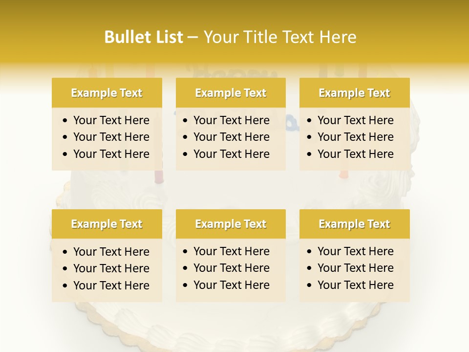 Cake Celebration Birthdaycake PowerPoint Template