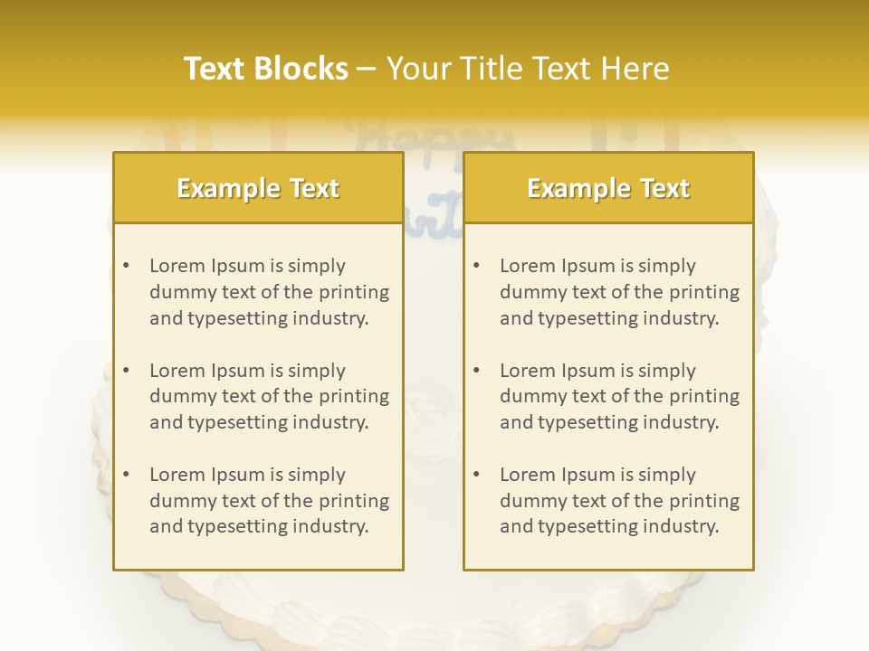 Cake Celebration Birthdaycake PowerPoint Template