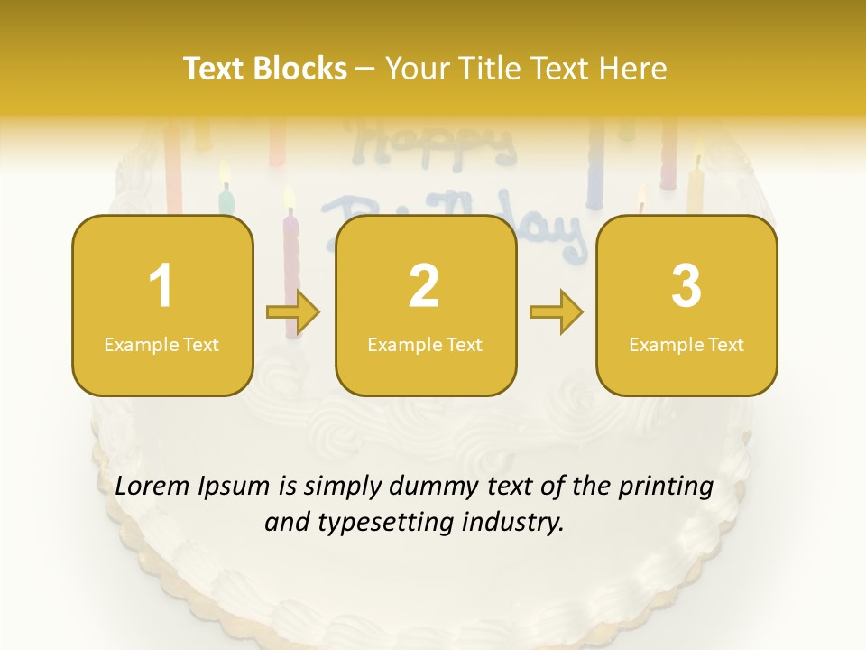 Cake Celebration Birthdaycake PowerPoint Template