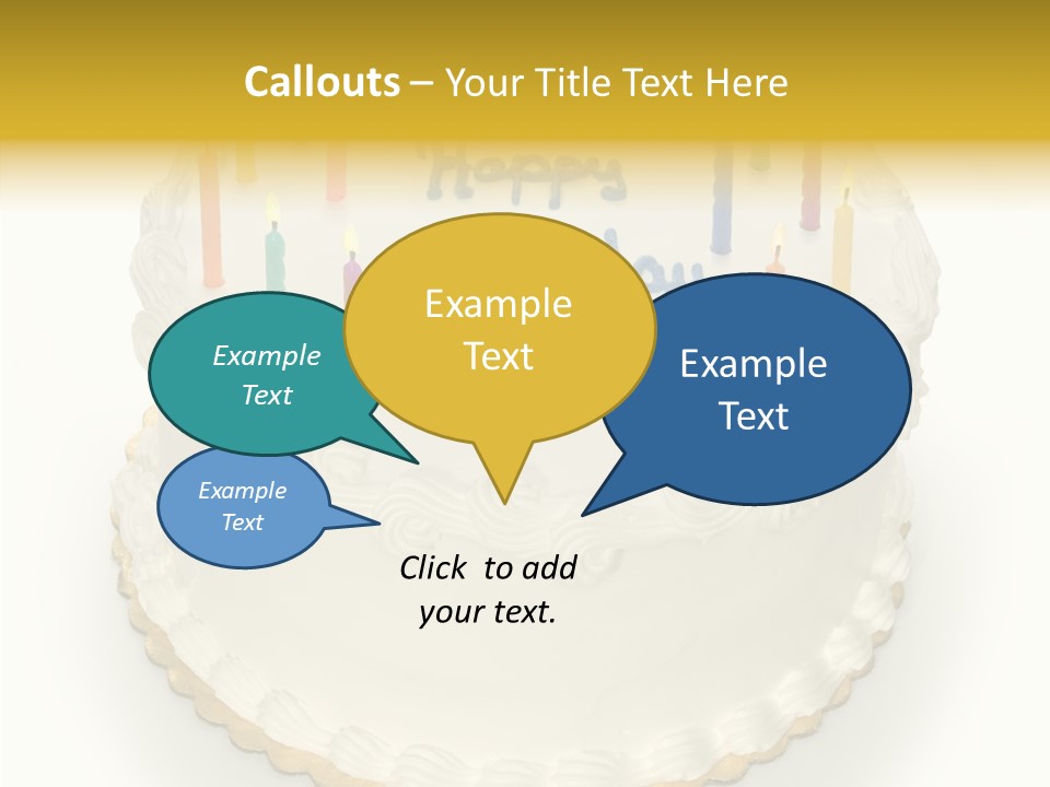 Cake Celebration Birthdaycake PowerPoint Template