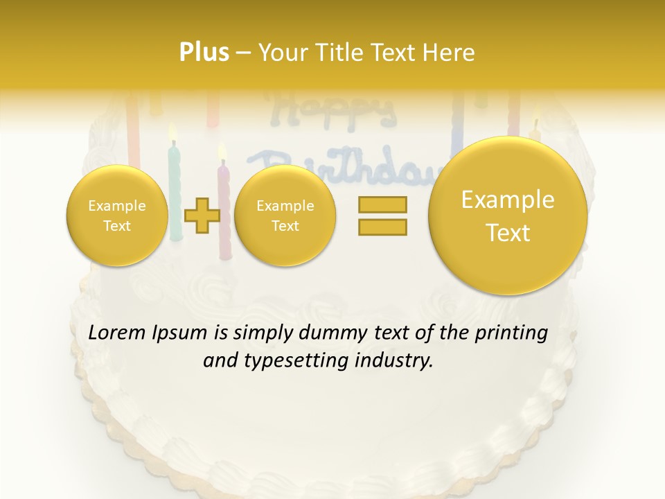 Cake Celebration Birthdaycake PowerPoint Template