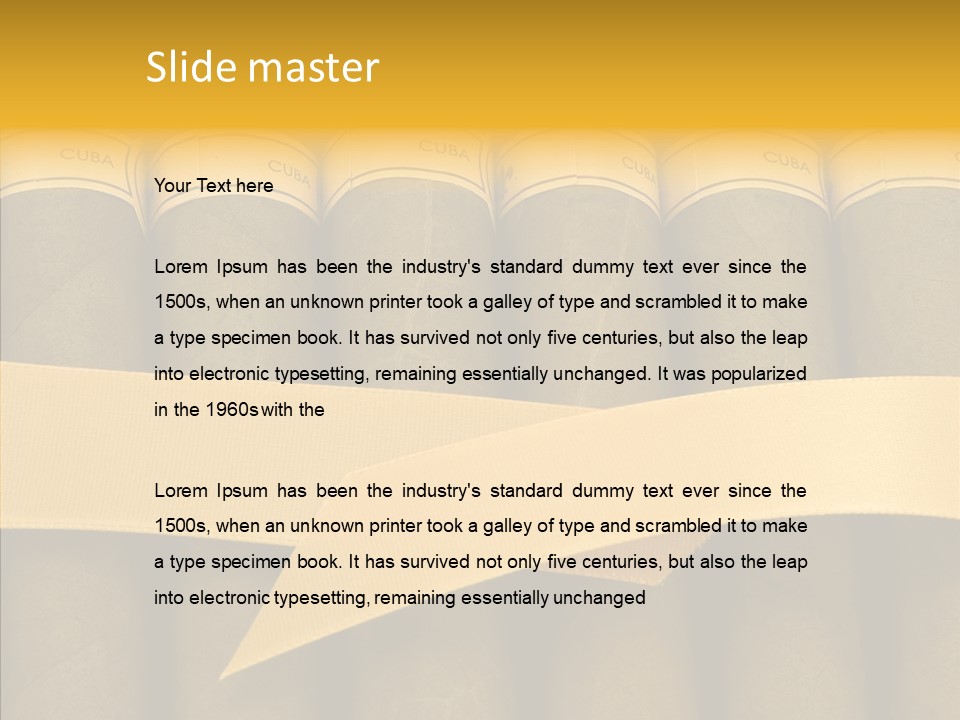 Pleasure Handmade Humidor PowerPoint Template