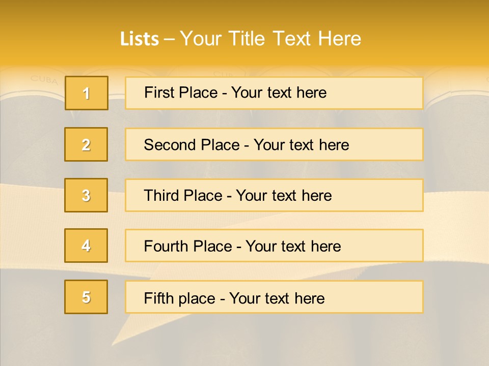 Pleasure Handmade Humidor PowerPoint Template