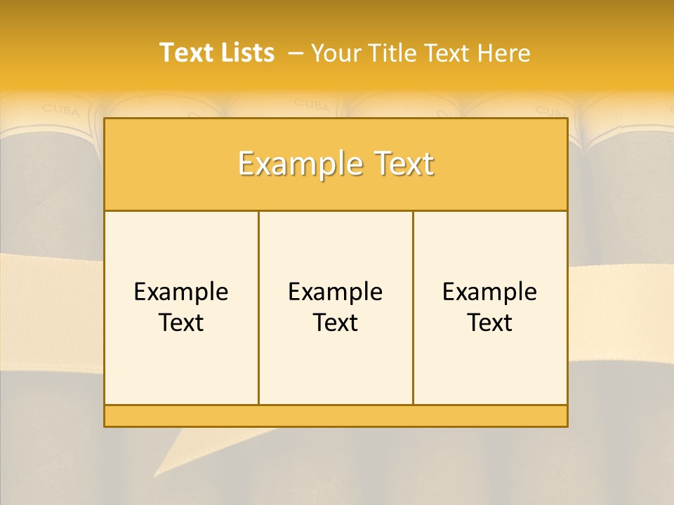 Pleasure Handmade Humidor PowerPoint Template