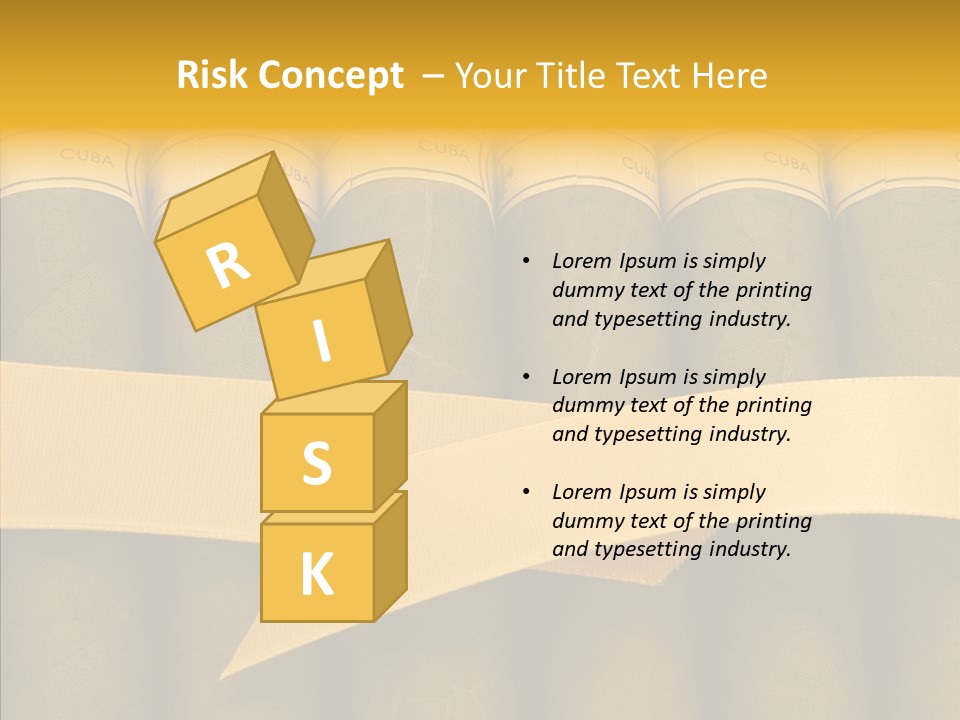 Pleasure Handmade Humidor PowerPoint Template