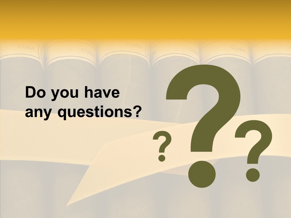 Pleasure Handmade Humidor PowerPoint Template