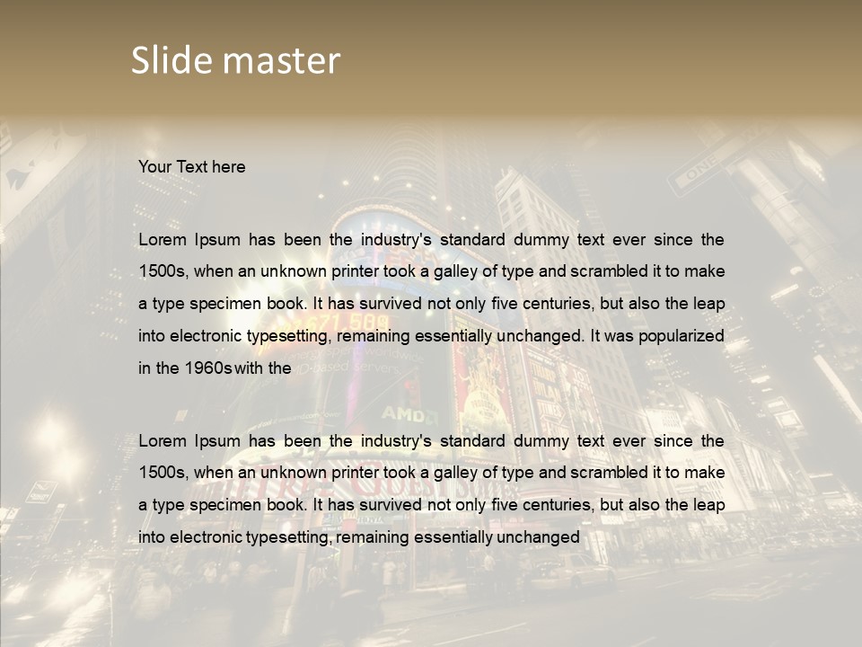 Illuminated Year Modern PowerPoint Template