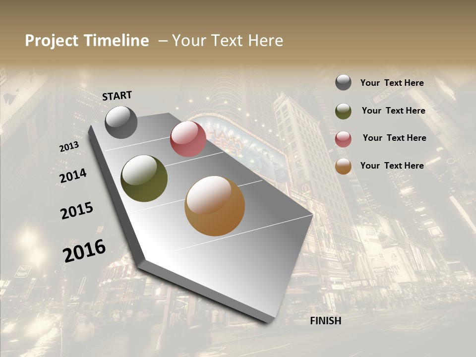 Illuminated Year Modern PowerPoint Template