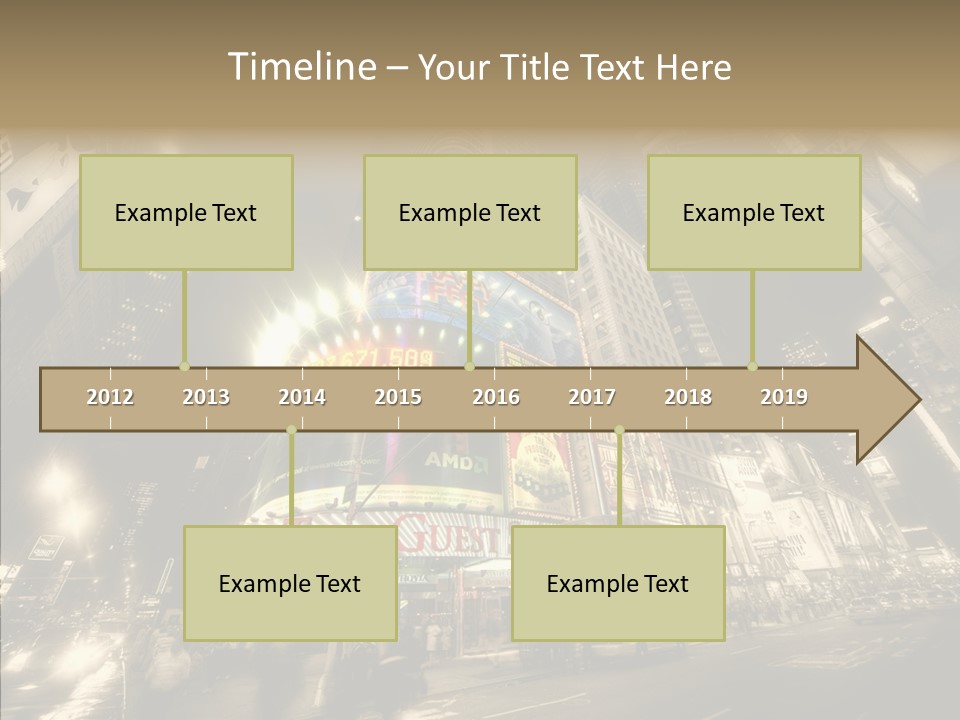 Illuminated Year Modern PowerPoint Template