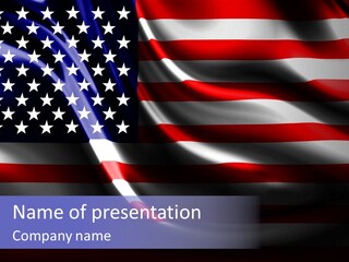 Anthem Blue Stripes PowerPoint Template