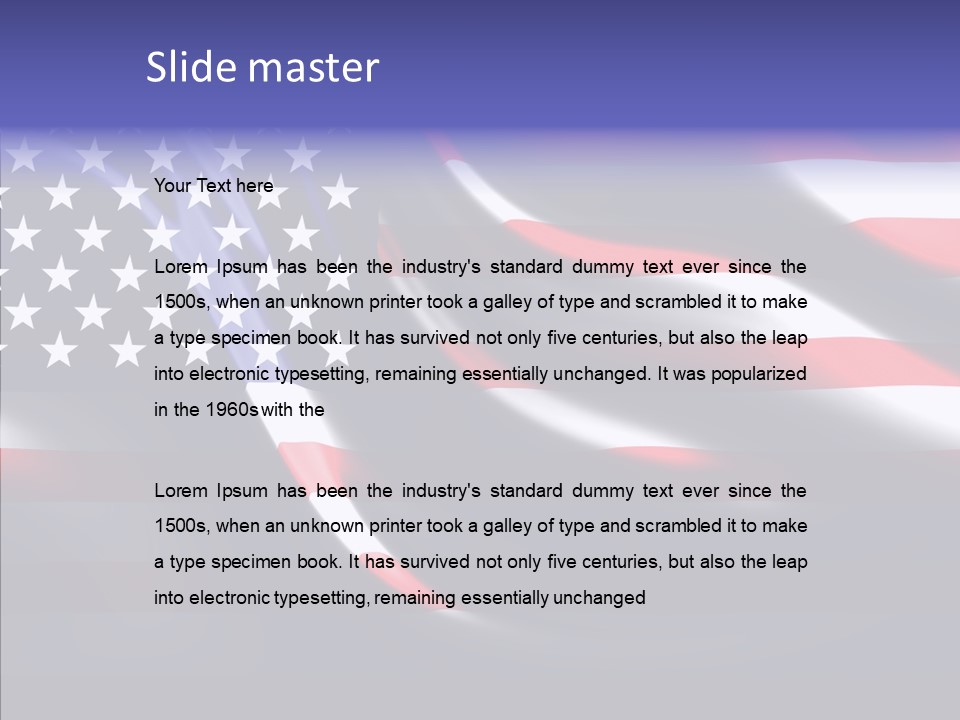 Anthem Blue Stripes PowerPoint Template