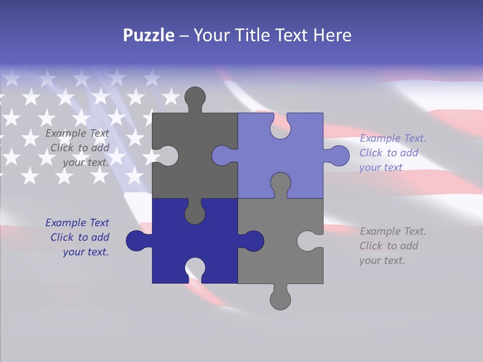 Anthem Blue Stripes PowerPoint Template