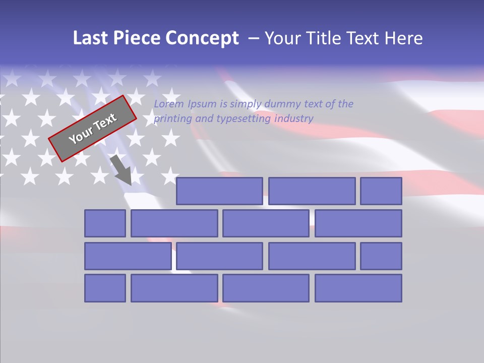 Anthem Blue Stripes PowerPoint Template