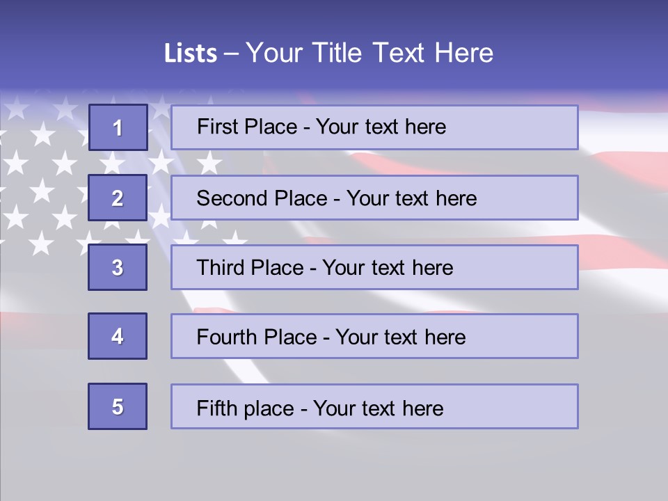 Anthem Blue Stripes PowerPoint Template