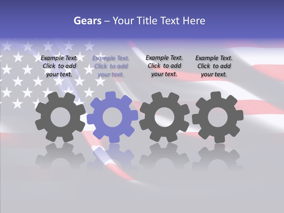 Anthem Blue Stripes PowerPoint Template