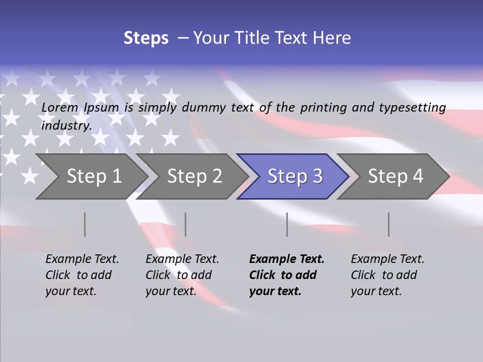 Anthem Blue Stripes PowerPoint Template