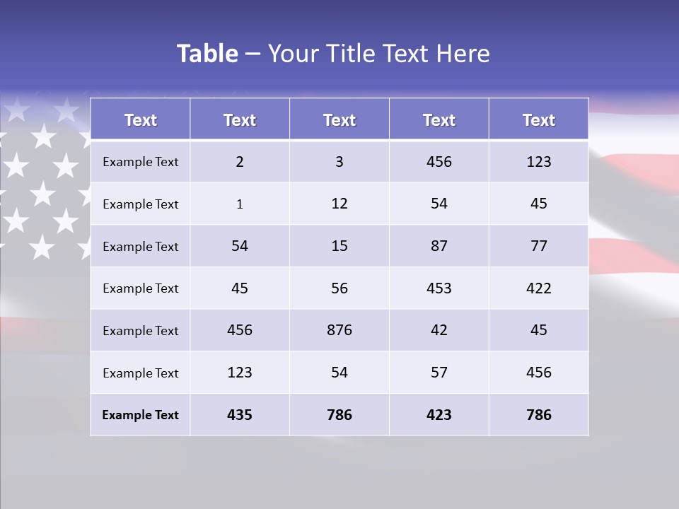 Anthem Blue Stripes PowerPoint Template