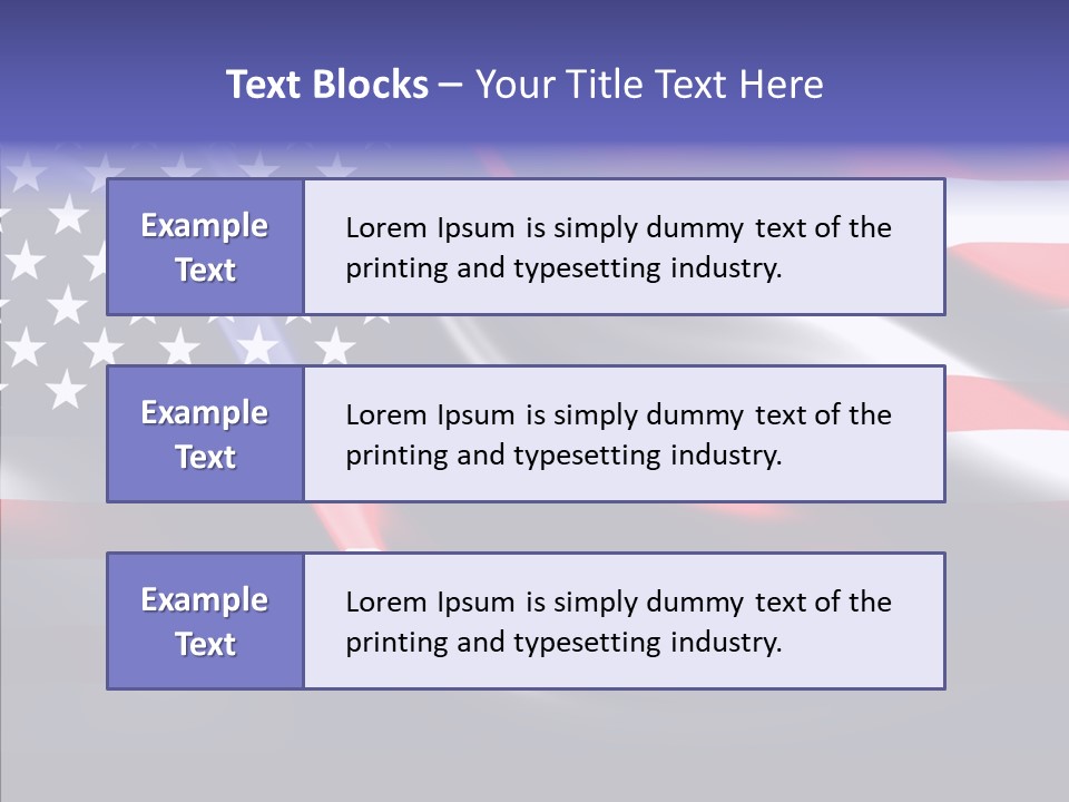 Anthem Blue Stripes PowerPoint Template