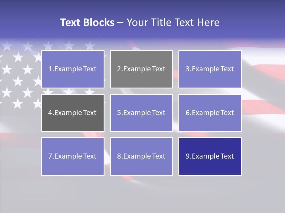 Anthem Blue Stripes PowerPoint Template