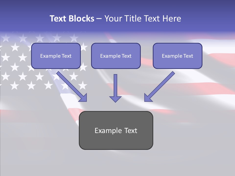 Anthem Blue Stripes PowerPoint Template