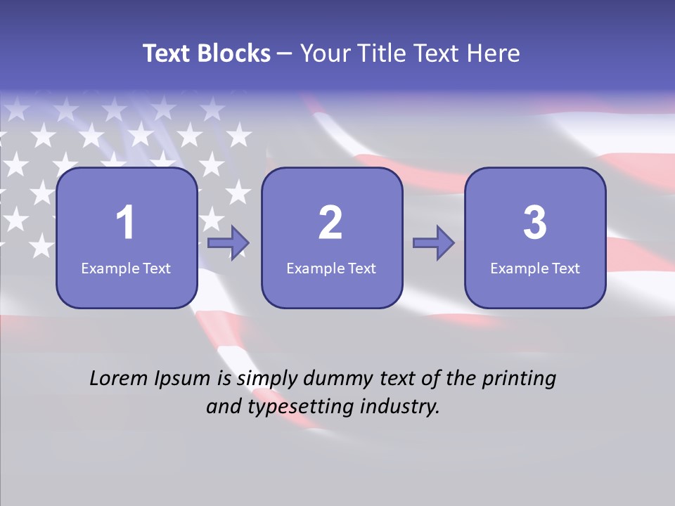 Anthem Blue Stripes PowerPoint Template