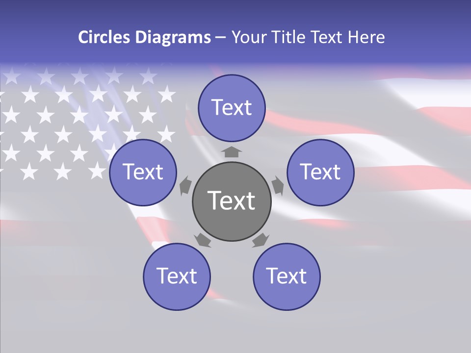 Anthem Blue Stripes PowerPoint Template