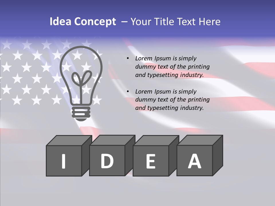 Anthem Blue Stripes PowerPoint Template