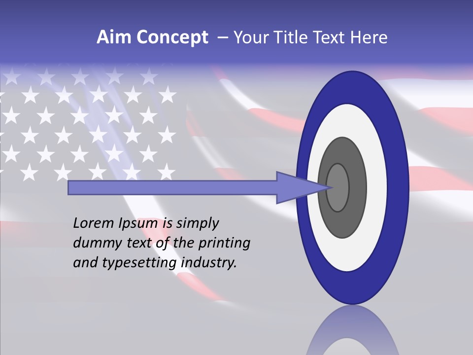 Anthem Blue Stripes PowerPoint Template