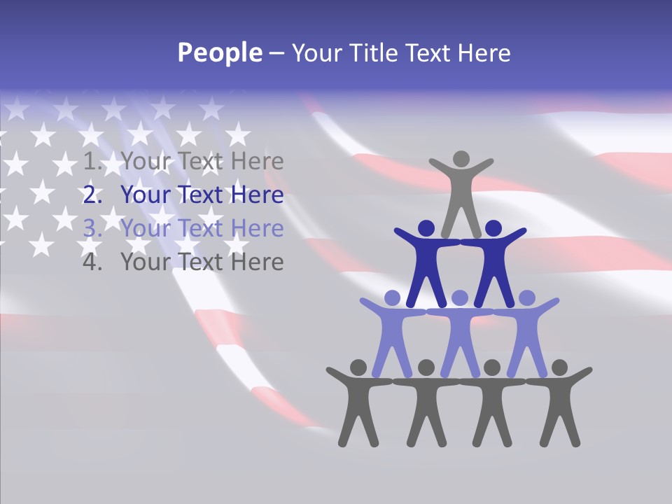 Anthem Blue Stripes PowerPoint Template