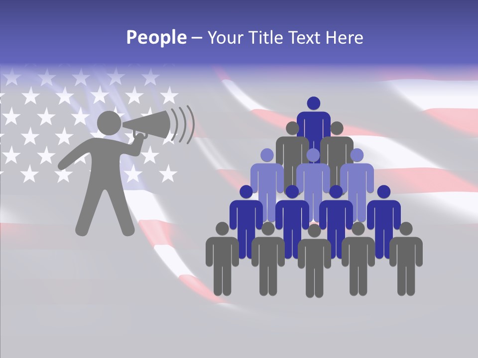 Anthem Blue Stripes PowerPoint Template