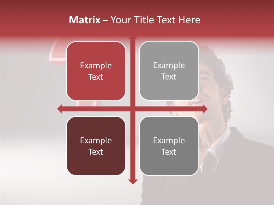 Portrait Man Business PowerPoint Template