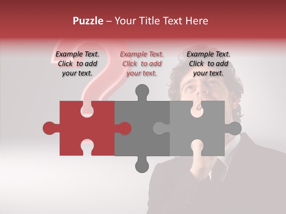 Portrait Man Business PowerPoint Template